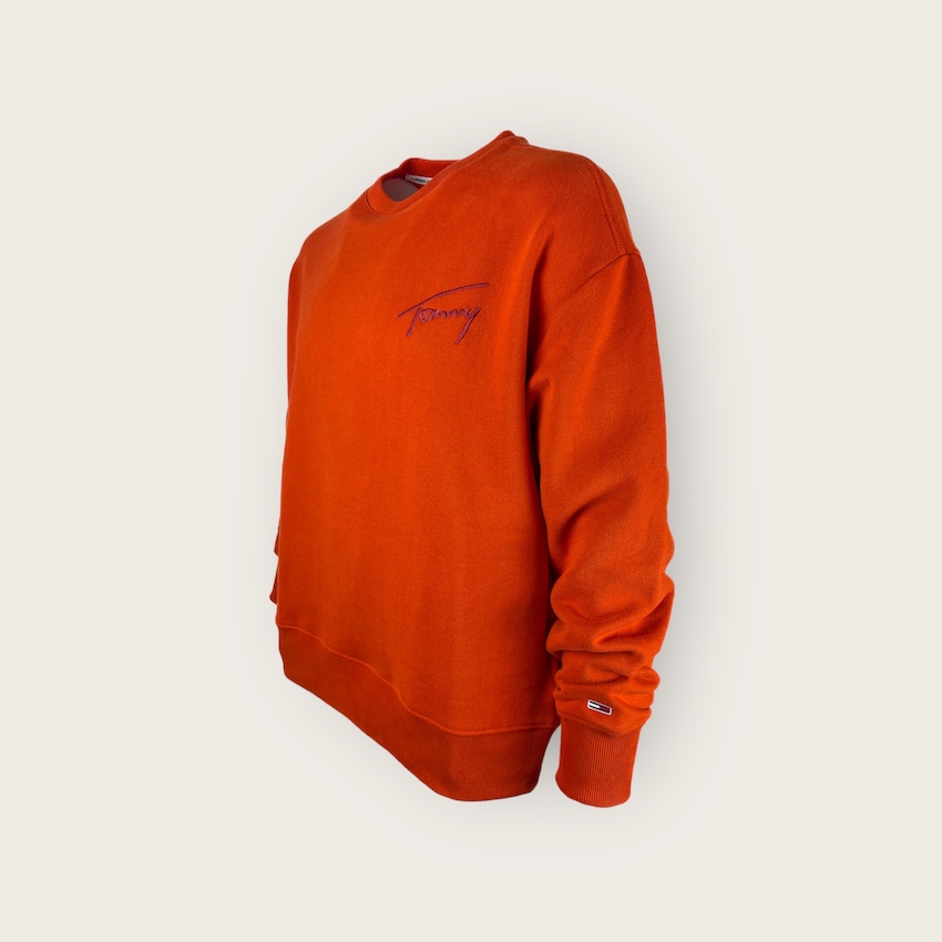 TOMMY JEANS pomarańczowa bluza